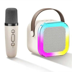 Wireless Karaoke Microphone with Bluetooth RGB Speaker